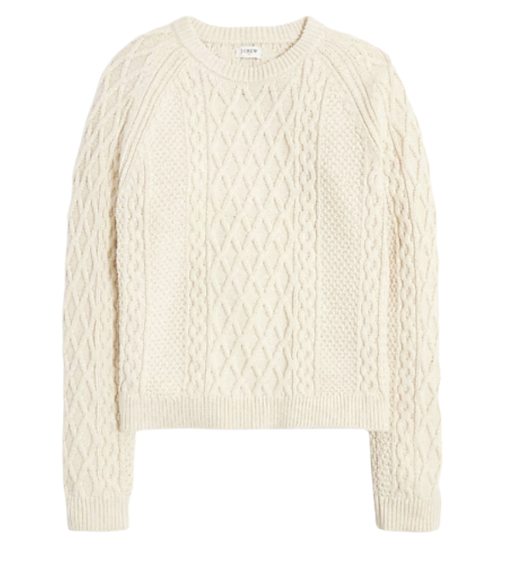 Cable Crewneck Sweater